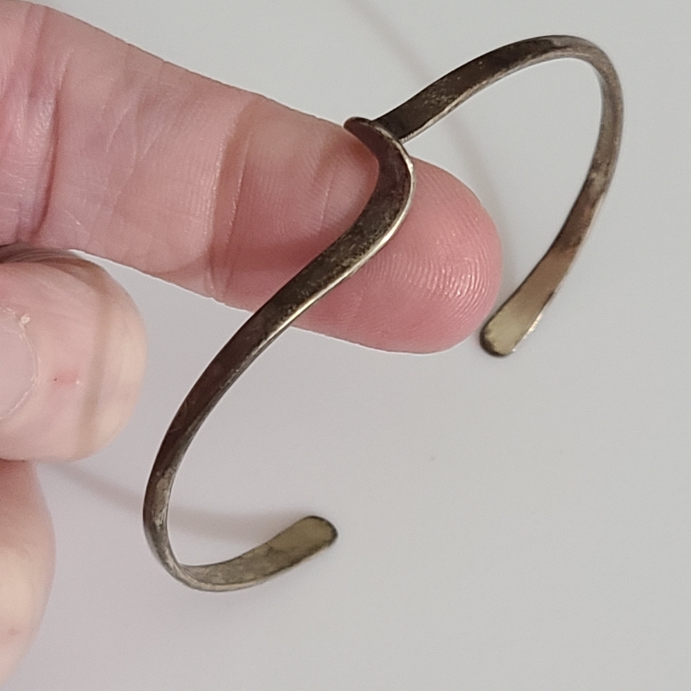 Vintage Sterling Richard Parker Modernist Twist Bracelet Silver 925 Vtg Estate